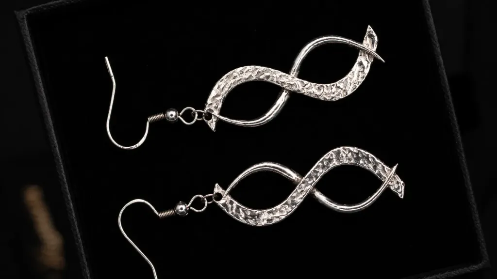 Boucle d’oreille X texture