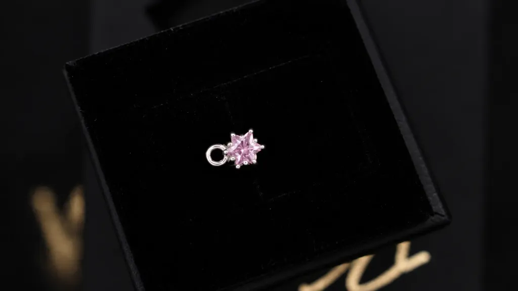 Pendentif étoile rose
