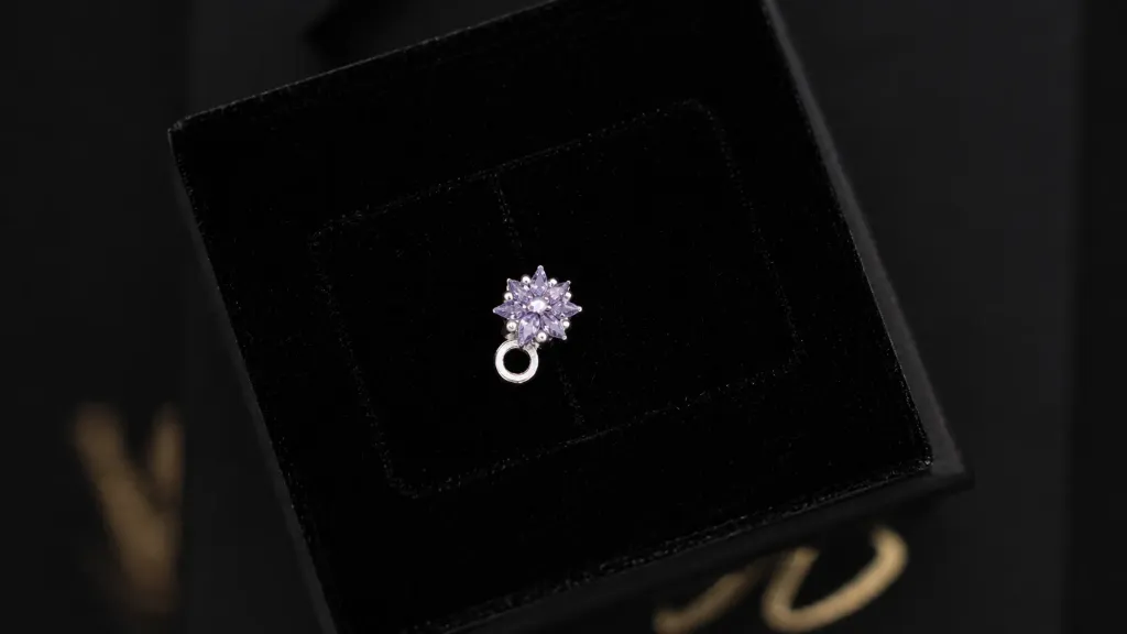 Pendentif étoile mauve