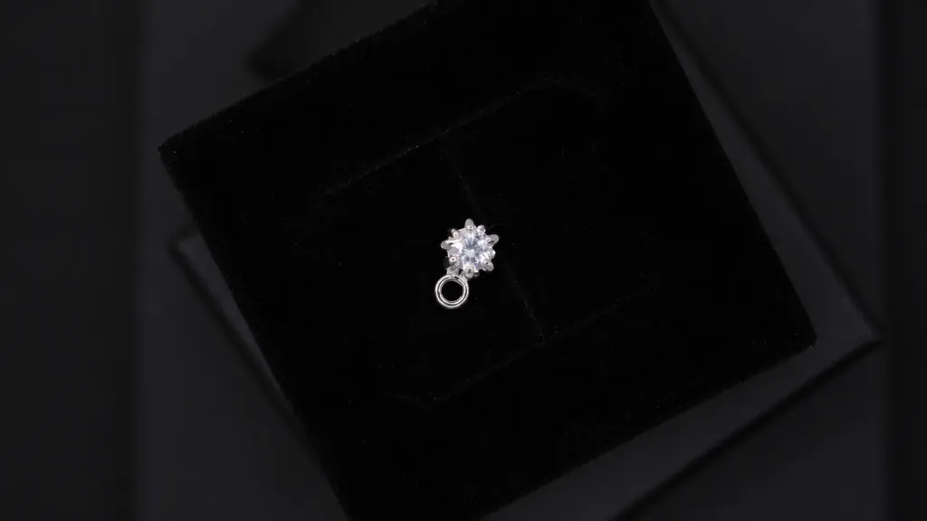 Pendentif étoile zirconium blanc